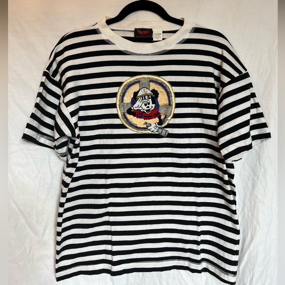 Disney x Coltex vintage beaded striped top